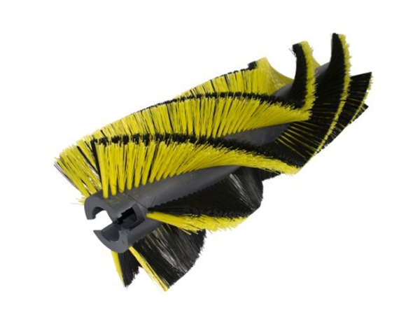 Kehrwalze Poly 0,5 schwarz/ 1,1x1,4 gelb gewellt